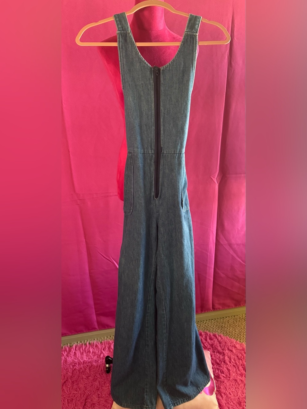 Vintage Denim Criss Cross Jumpsuit